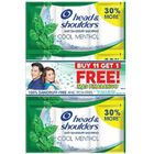 Head & Shoulders Anti Dandruff Shampoo Cool Menthol 12 x 12ml
