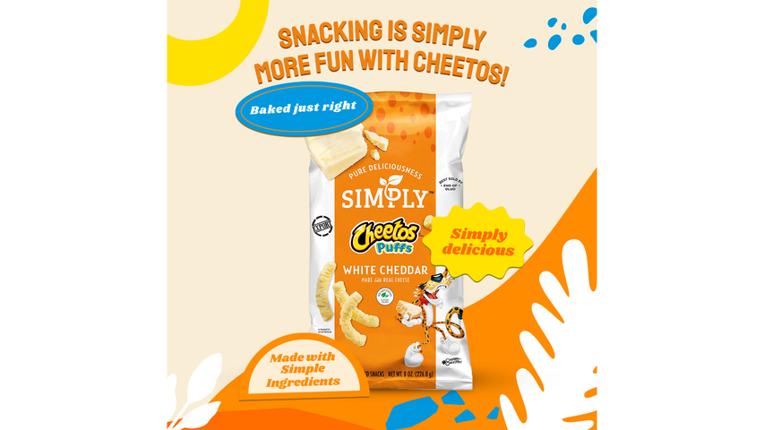 Simply Cheetos Puffs White Cheddar 8oz