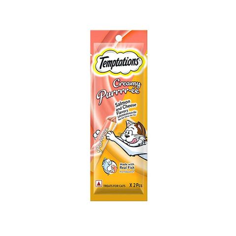 Temptations Creamy Purrree Salmon & Cheese 24g