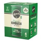 Remedy Organic Kombucha Lemon Lime & Mint 4 x 250ml