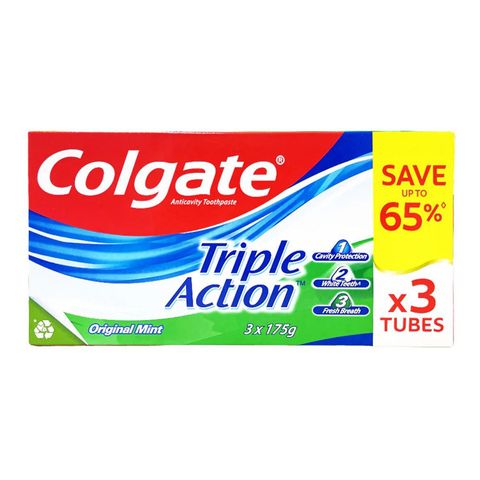Colgate Toothpaste Triple Action 3 x 175g