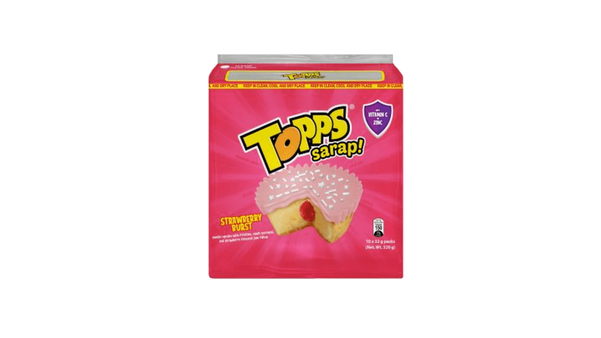 Topps Sarap! Strawberry Burst 10 x 32g