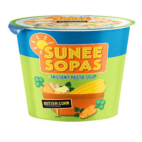Sunee Sopas Instant Pasta Soup Butter Corn Flavor 63g