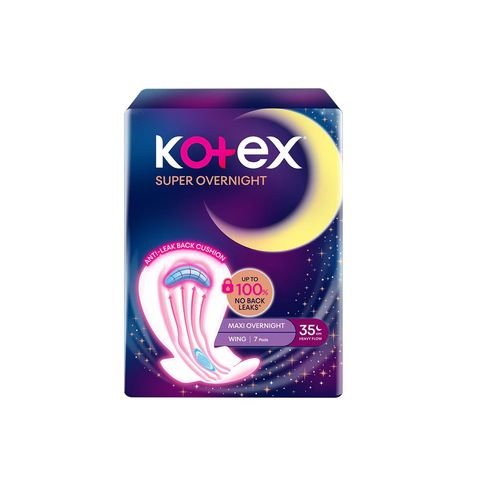 Kotex Super Overnight Wings (35cm) 2 x 7 Pieces