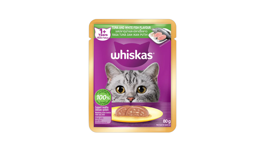 Whiskas Tuna & Whitefish Pouch Wet Food 80g