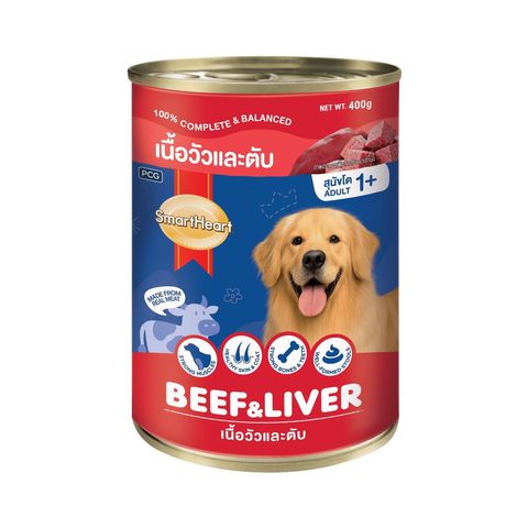 Smartheart Dog Canned Beef & Liver 400g