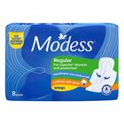 Modess Cottony Soft Maxi with Wing Napkins 8S