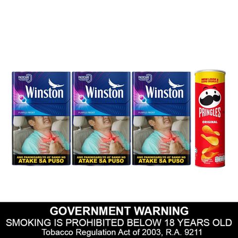 Winston Purple Frost 20s x 3 + Pringles Original 134g