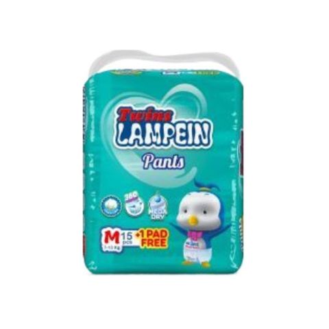 Twins Lampein Baby Pants Diaper Medium 16 Pieces