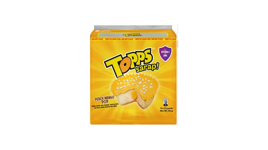 Topps Sarap! Peach Mango Pop 10 x 32g