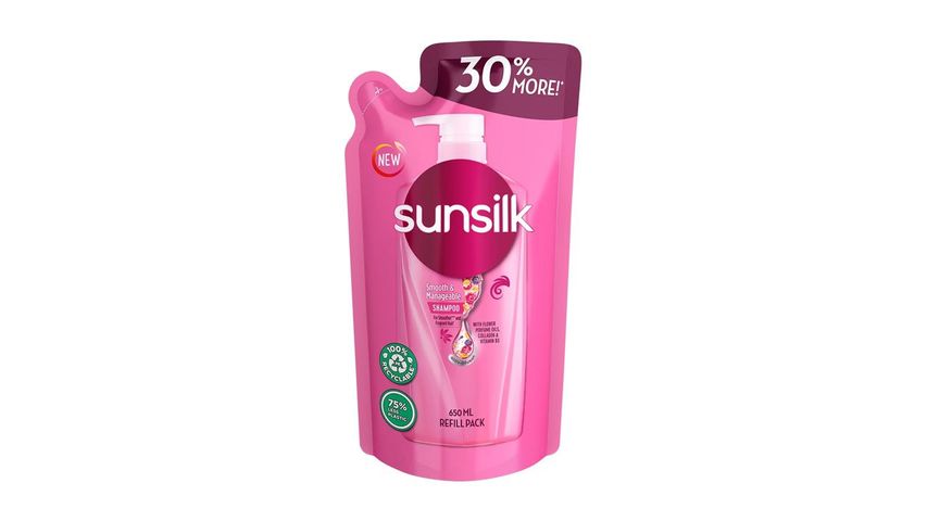 Sunsilk Smooth & Manageable Shampoo Pink 650ml