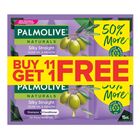 Palmolive Naturals Silky Straight Shampoo & Conditioner (Triple Chamber 11+1 Pack) 12 x 15ml