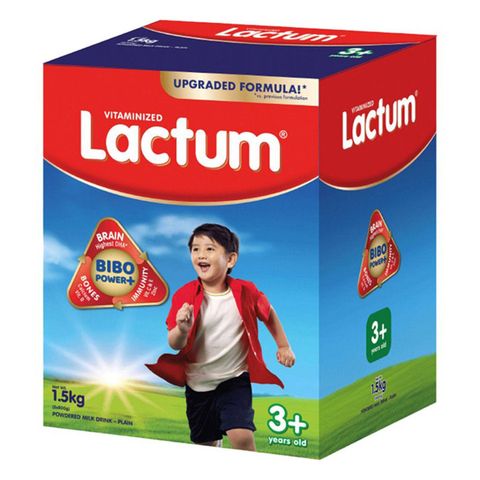 Lactum 3+ Plain 1500G Powdered Milk Drink for Kids Over 3 up to 5 Years Old