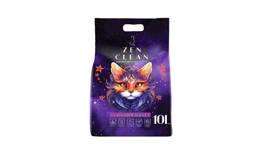 Zen Clean Cat Litter Lavender Scent 10L