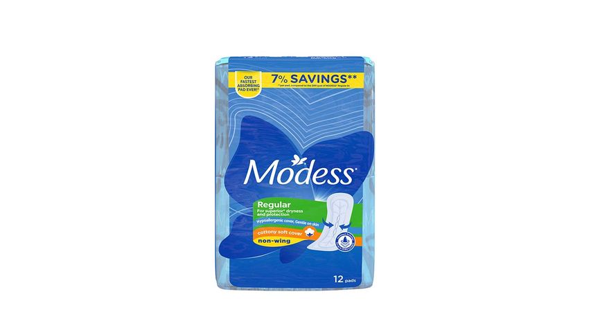 Modess Cottony Soft Maxi Non Wing Napkins 12S