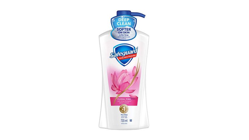 Safeguard Floral Pink with Aloe Extracts Body Wash 720ml