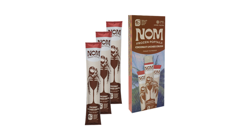 NOM Frozen Poptails Coconut Lychee Crush 3 x 65ml