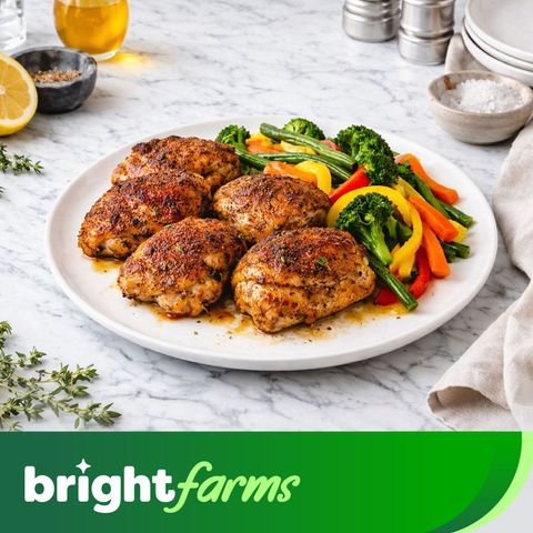 brightfarms Chicken Thigh Fillet with Skin 1kg