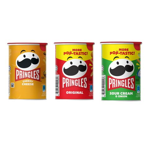 Pringles Potato Chips Afternoon Snack Break 42g (Original, Sour Cream, Cheese 42g *3 S-Can)