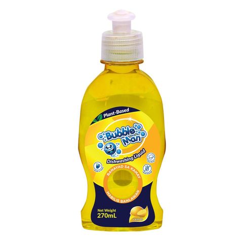 Bubble Man Dishwashing Liquid Lemon 270ml