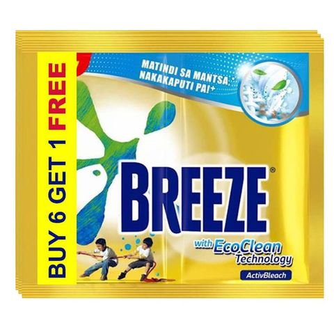 Breeze Detergent Powder Activbleach (Buy 6, Get 1 Free) 7 x 70g