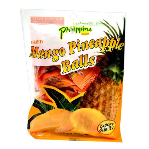 Philippine Brand Dried Mango Pineapple Balls 100g