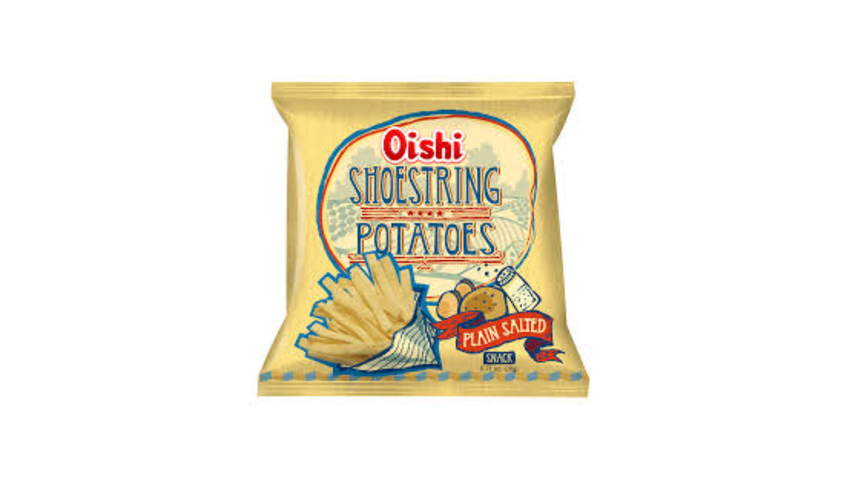 Oishi Shoestring Potatoes Plain Salted 20g