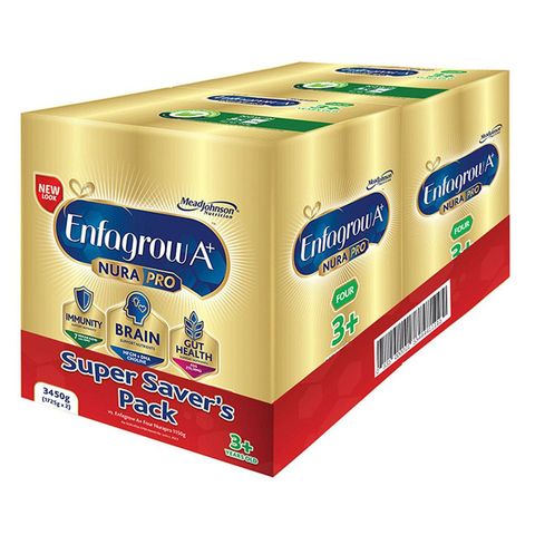 Enfagrow A+ Nura Pro Four Super Saver's Pack for (3+ Years Old) 3450g