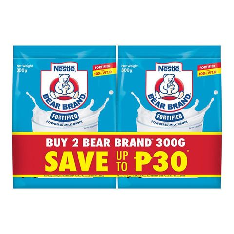 Bear Brand Fortified Milk (Buy 2 Save P30) 2 x 300g