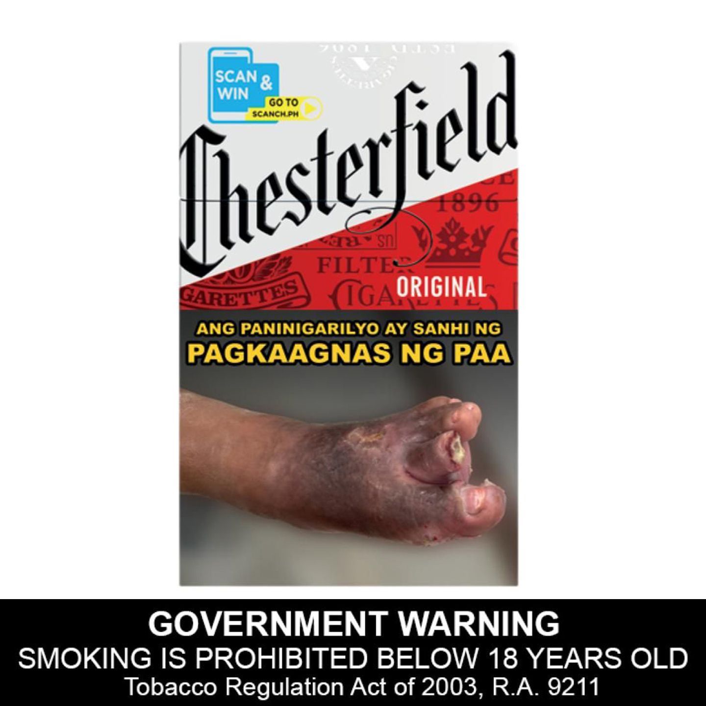 Chesterfield Cigarette Alternative: Red Dragon Cartridge 1Box (20Pcs) - Recyclable & Reusable Filter | Philippines