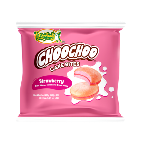 Lemon Square Choochoo Cake Bites Strawberry 10 x 38g