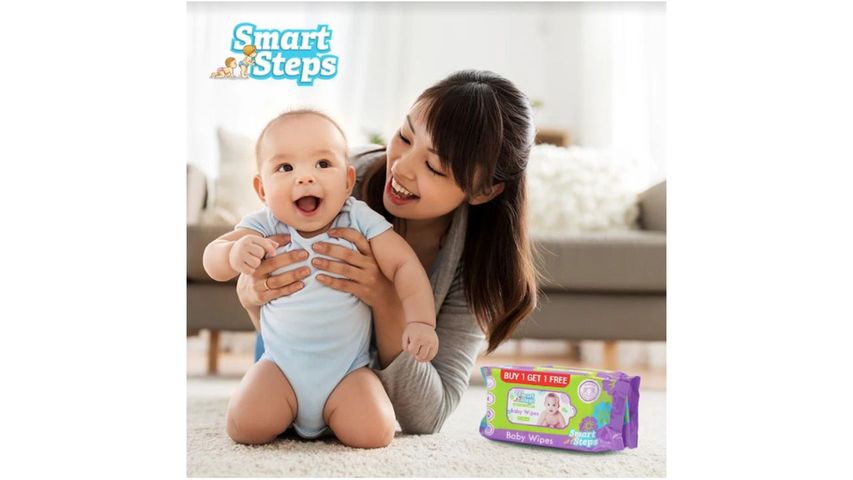 Smart Steps Baby Wipes 2 x 50 Sheets