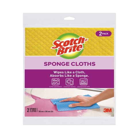 Scotch-Brite General Purpose Sponge Cloths 2 Pieces