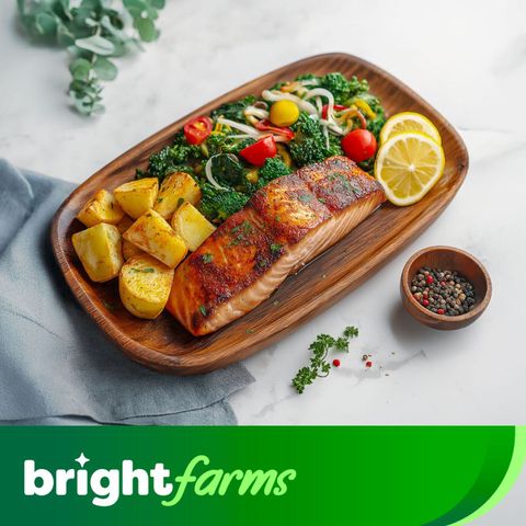 brightfarms Norwegian Salmon Fillet Steak Cut 500G