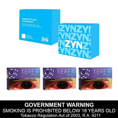 Terea Purple Wave for IQOS Iluma 3 Packets + Zyn Sampling Kit