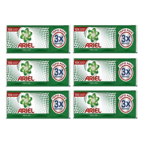 Ariel Detergent Powder Sunrise Fresh Tripid Pack 6 x 90g