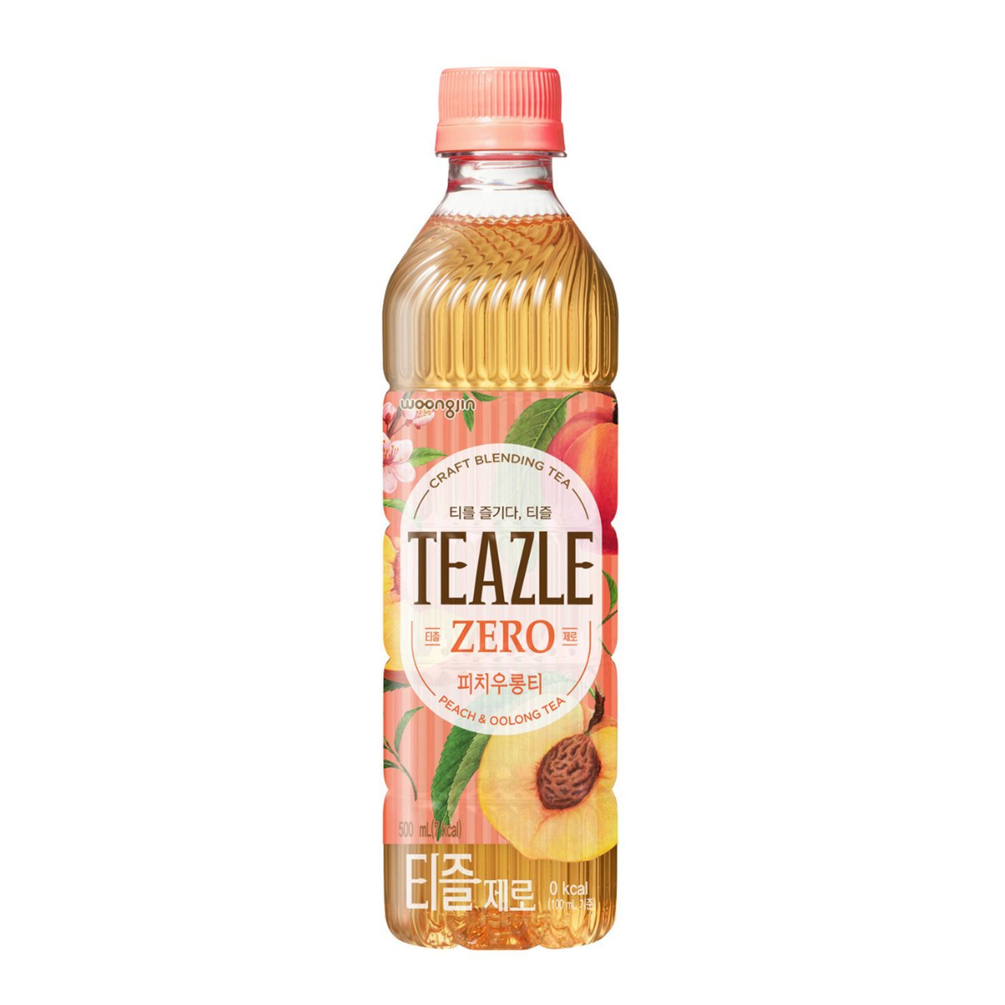 Buy Teazle Zero Drink Peach & Oolong Tea Flavor 500ml from Dmart