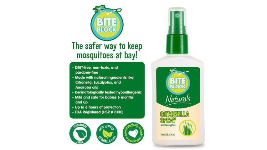 Bite Block Naturals Citronella Spray 100ml