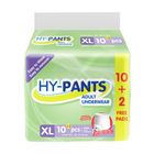 Hy-Pants Adult Underwear Extra Large 12 Pieces