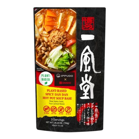 Daisho Ippudo Plant-based Spicy Dan Dan Hot Pot Soup Base 750g