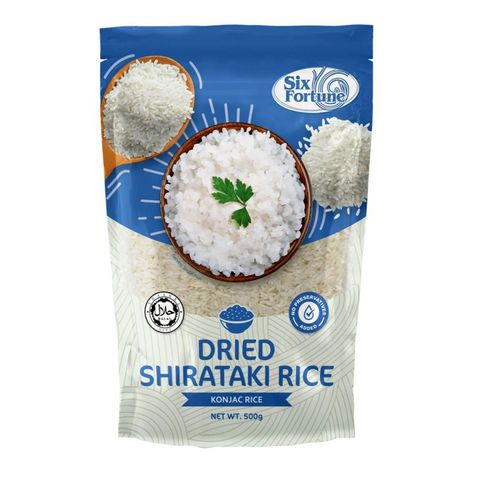 Six Fortune Dried Shirataki Rice 500g