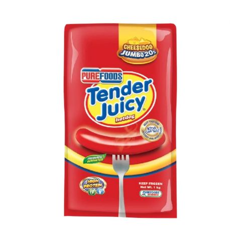 Tender Juicy Jumbo Cheesedog Hotdog 1KG