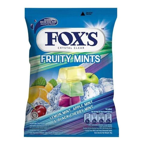Fox's Crystal Clear Fruity Mints Bag 90g