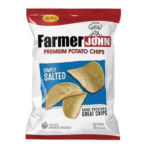 Leslie's Farmer John Premium Potato Chips Simply Salted 55g