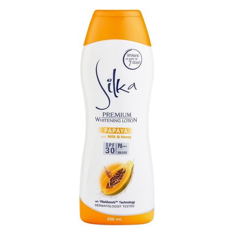 Silka Premium Lotion Papaya with Milk & Honey 200ml