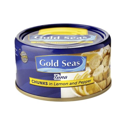 Gold Seas Tuna Chunks in Lemon and Pepper 185g