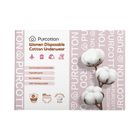 Purcotton Women Disposable Cotton Underwear Medium 8 Pieces