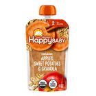Happybaby Clearly Crafted Apples, Sweet Potatoes & Granola Stage 2 Pouch 4oz
