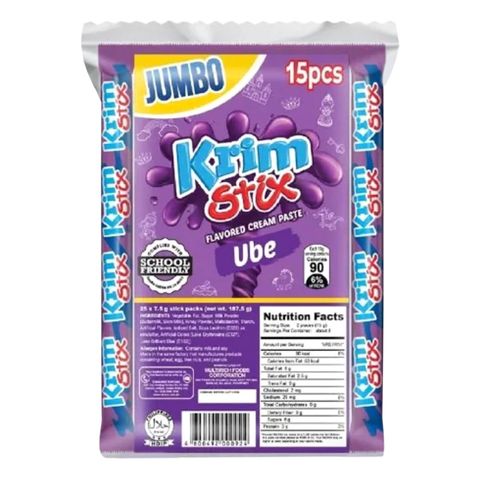 Krim Stix Ube Flavored Stick 15 Pieces