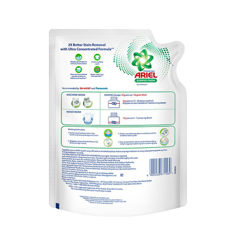 Ariel Liquid Sunrise Fresh Refill 730g